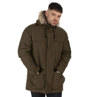 Chaqueta Parka de Tela para Hombre, Estilo Nuevo, Transpirable, Color Verde Oliva Oscuro, con Chaqueta Parka Cómoda para Hombre
