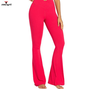 High Quality Satin Jogger Sweatpants for Women ODM Supply Winter Flare Pants with Flat Front Design and Logo - Product Image 3