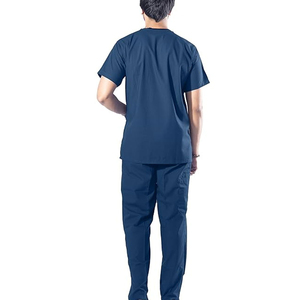 Uniforme d'infirmière de gommage en tissu tissé confortable pour haut et pantalon d'hôpital de clinique de laboratoire conçu pour les changements médicaux - Product Image 2