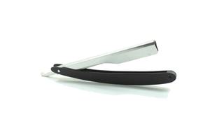 Maquinilla de afeitar de garganta de corte recto con mango negro reutilizable certificado CE, cuchillas de un solo filo, instrumentos de cuidado de belleza para cuchilla - Product Image 5