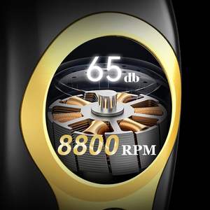 Tondeuse à cheveux professionnelle pour hommes avec moteur brushless Maglev, lame DLC en acier inoxydable, étanche IPX7, 2500 mAh, instructions en français - Product Image 2