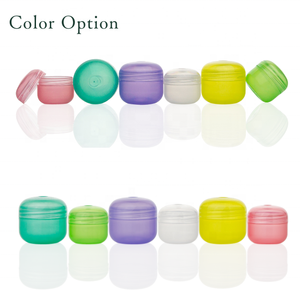 Frasco de muestra de cosméticos semitransparente para bálsamo de crema facial embalaje personalizado tarros de plástico al por mayor tarro de crema rosa - Product Image 6