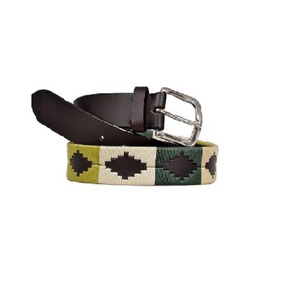 เข็มขัดหนังแท้แข็งแรงสูงเข็มขัดหัวเข็มกลัดทองเหลืองสำหรับผู้หญิงและผู้ชายเข็มขัดโปโลทำด้วยมือ - Product Image 1