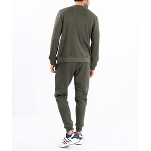 80% coton 20% polyester épaules tombantes pull style décolleté croisé ourlet et poignets côtelés noir de jais sweat à capuche surdimensionné - Product Image 5