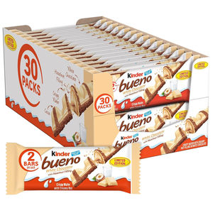 Kinderr Bueno Chocolate Bars 43g <b>Box</b> (Pack of 30)-2 Year <b>Shelf</b> Life Made in USA - Product Image 4