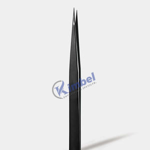 Pince à épiler d'extension de cils à pointe de fibre, outils d'extension de cils longs et pointus incurvés, vente en gros - Product Image 5