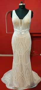 Bridal Dress Hand Work - Custom Beaded Silk Designs