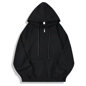 Wholesale Bulk Blank Hoodies & Sweatshirts | <b>Mens</b> Plus Size <b>Zip</b> <b>Up</b> Hoodie | Printed Graphic Drop Shoulder Hoodies - Product Image 3