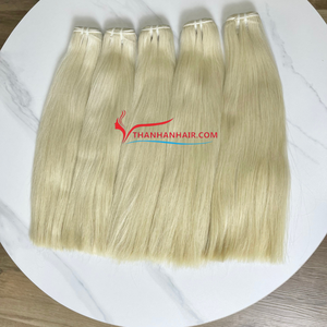 Extensions vietnamiennes blondes très tendance 2025, vente en gros, cheveux vierges Remy, double trame machine, 100 grammes, haute qualité, expédition immédiate - Product Image 5