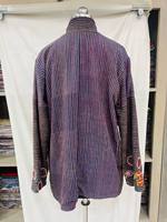 Veste de bombardier matelassée bohème hippie en coton fait à la main patchwork manteau réversible bouton ouvert direct du fabricant indien