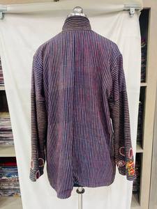 Chaqueta de bombardero acolchada Hippie Bohemia para mujer, abrigo Reversible de retazos hecho a mano de algodón, botón abierto directo del fabricante indio - Product Image 4