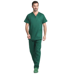 2024 Fashionable Designs Top Quality <b>Stretchy</b> Arrival Classic V-neck, Nurse Uniform Pocket Hospital Uniforms Scrubs Top for <b>Men</b> - Product Image 6