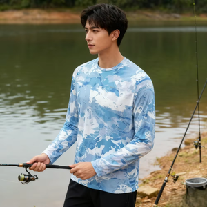 Camisa de Pesca de Manga Larga con Diseño de Camuflaje, Protección UV, Secado Rápido y Transpirable, de Calidad Premium y a la Moda, para Pesca y Deportes al Aire Libre - Product Image 5