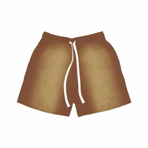 Custom Cotton Acid Wash <b>Shorts</b> Distress Embroidery <b>Patch</b> Sweat <b>Shorts</b> Raw Hem Ripped Cut Sun Faded <b>Men</b> Sport <b>Shorts</b> - Product Image 2