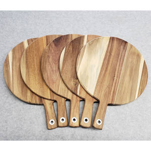 Tabla de cortar de madera de forma redonda antigua con mango, nuevo diseño de utensilios de cocina, tabla de picar de madera, exportación, gran oferta - Product Image 2