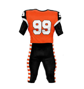 Conjuntos de uniformes de fútbol americano de alta calidad, Jersey ventilado de manga corta, paneles reforzados, ajuste cómodo resistente al sudor - Product Image 2