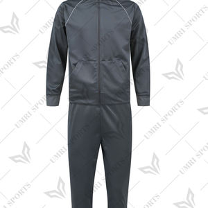 Ropa de moda Fabricante de chándal Conjunto de chándales de algodón de alta calidad para hombre con cremallera Sudadera con capucha y pantalón Conjunto de dos piezas - Product Image 1