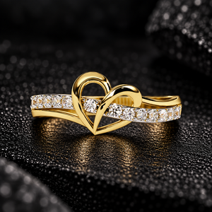 แหวนเพชรแล็บโกรว์ 14K 18K ทองคำแท้ ประดับเพชรทรงบริลเลียนท์ สี DEF น้ำหนักรวม 0.18 กะรัต ชุบโรเดียม สำหรับผู้หญิง รุ่น SHREERAJ สำหรับวันครบรอบ - Product Image 1