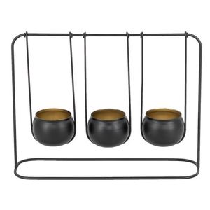 Candelabro de Metal con Acabado de Latón de Lujo, Elegante Centro de Mesa Floral para Ambiente de Hotel y Spa - Product Image 5