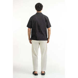 Chemises décontractées pour hommes 100 % coton, fermeture double boutonnage, tissu satiné anti-plis, collection été, coupe classique - Fourniture ODM - Product Image 2