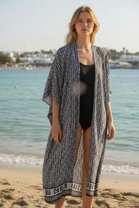 DAFNI BIG PAZAR Caftanes y Pareos Estampados, Ropa de Playa de Verano con Diseño Transpirable de Cuello en V para Uso en Exteriores - Product Image 2