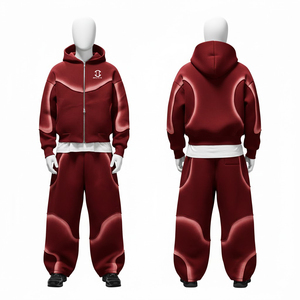 Ensemble de survêtement professionnel streetwear imprimé à capuche, collection 2026, maillot et pantalon de course pour homme, sports de plein air - Product Image 5
