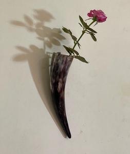 Jarrón de Flores de Cuerno de Búfalo de Lujo, Decoración de Pared Estilo Rústico con Opciones de Tamaño Personalizado para Sala de Estar o Entrada de f s international - Product Image 1