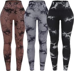 Leggings de yoga à taille croisée à motif solide confortables avec un design élégant - Product Image 1