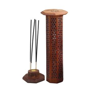 Wooden <b>Incense</b> Burner Custom Design Chinese Wooden Box Top <b>Stick</b> <b>Incense</b> Burner <b>Holder</b> Product Sale <b>for</b> home decoration - Product Image 1