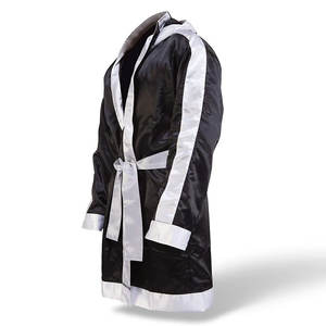 Bata de boxeo de satén ligera 2026 con capucha Fabricante de ropa deportiva OEM para boxeo y MMA - Product Image 2