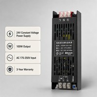 Driver LED intelligent Tuya 24V à tension constante avec contrôle de la température de couleur et gradation, AC 175-250V, canal unique