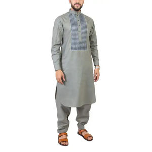 Mejor estilo Afghani Shalwar Kameez para hombres Unisex de secado rápido ligero con logotipo personalizado para fiestas y bodas diseño moderno - Product Image 3
