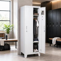 Armoire de rangement métallique, casier scolaire, casier de gym, casier de sauna, casier de vestiaire, casier de sport, armoire à 2 portes, placard, garde-robe, Roperos, Armario