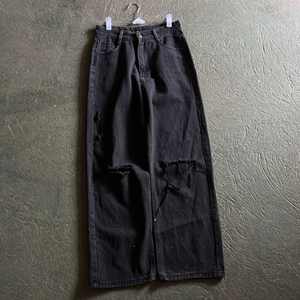 Jeans baggy vintage de haute qualité pour hommes, pantalons de survêtement taille moyenne style de rue, vêtements à la mode en coton - Product Image 4