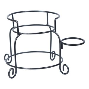 Distributeur de stockage d'eau en métal de cuivre pur de conception de nid d'abeille avec le support noir et le pot d'eau de finition brillante - Product Image 5