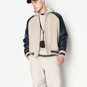 เสื้อแจ็กเก็ตมีฮู้ดสำหรับผู้ชาย, เสื้อแจ็คเก็ตผ้าฝ้าย100% ระบายอากาศได้ดีมีแขนบุผ้าฝ้าย - Product Image 5