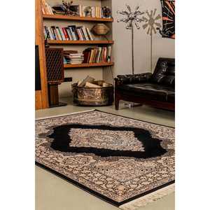 Alfombra Moderna Beige de Netline Home Depot, Fibra Sintética Resistente, No Desprende Pelusa, Fácil de Limpiar, para Sala de Estar - Product Image 6