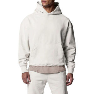 High Quality High Weight 480gsm <b>Mens</b> <b>Hoodie</b> High Quality Wholesale <b>Hoodie</b> Boxy <b>Grey</b> 100% Cotton <b>Plain</b> Hoodies - Product Image 1