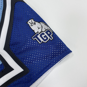 Short de sport décontracté pour homme avec maille unie et short de basket-ball brodé Style de rue personnalisé teint en plaine - Product Image 6