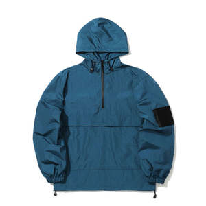 Vente en gros d'usine OEM Veste d'hiver coupe-vent coupe-vent en polyester de qualité avec pull à capuche et veste coupe-vent à demi fermeture éclair - Product Image 4