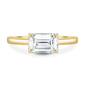 Anillo de Compromiso con Diamante Cultivado en Laboratorio de 2.00ct, Claridad VS, Color EF, Estilo Solitario de Oriente a Occidente - Product Image 4