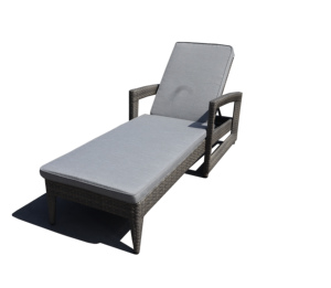 เตียงอาบแดดหวายเทียม PRSB-022 รุ่นโมเดิร์น สำหรับอพาร์ทเมนต์ โรงแรม วิลล่า ห้องนอน ห้องนั่งเล่น สวนสาธารณะ และอื่นๆ - Product Image 1