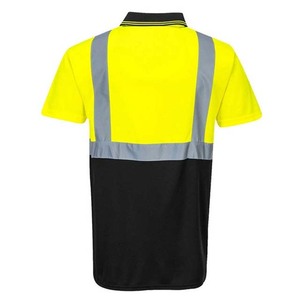 Factory <b>Polo</b> Shirts With Reflective Polyester Short Sleeve Breathable Reflective Work Wear <b>Polo</b> Shirts For Sale - Product Image 2
