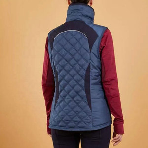 Horse Riding Apparel Sleeveless Zip Front Outdoor Riding <b>Waistcoat</b> Women Equestrian Padded <b>Quilted</b> Vest - Product Image 3