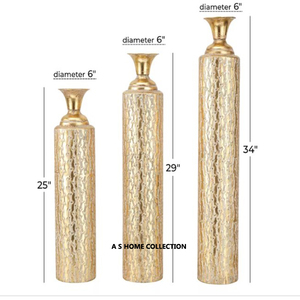 Export Quality Customized Size Metal Shiny Polished Amazing Shape Modern Flower <b>Vases</b> for Living Room Decor - Product Image 5