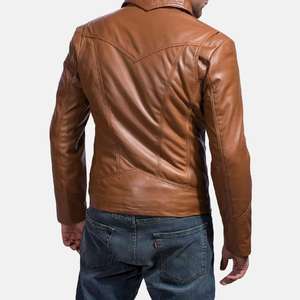 Chaqueta de cuero para hombre de la mejor calidad del fabricante profesional precio ajustable tela de temporada de invierno - Product Image 4