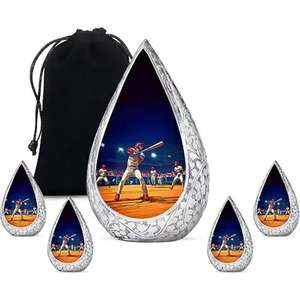 โกศเผาศพสำหรับผู้ใหญ่ขี้เถ้าโกศโลหะอลูมิเนียมสำหรับเผาเถ้ากระดูกสไตล์ตะวันตกจากอินเดีย - Product Image 3