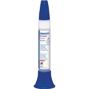 ISEGA 30g Stylo adhésif cyanoacrylate - Système Contact VA 8312 Colle liquide incolore avec WhiteON - Product Image 1