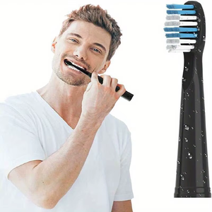 Sleek-Fit Premium Electric <b>Toothbrush</b> Replacement <b>Heads</b> Supports <b>Toothbrush</b> Angles for Household and Outdoor Use - Product Image 1