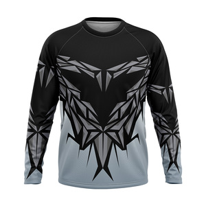 Haut de gymnastique de compression léger et sans couture pour hommes, séchage rapide, manches longues, col rond, vêtements de fitness et de jogging personnalisés, vente en gros de vêtements respirants - Product Image 3